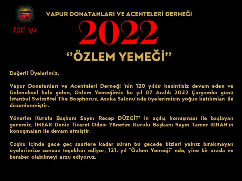 GELENEKSEL ÖZLEM YEMEĞİMİZ 1